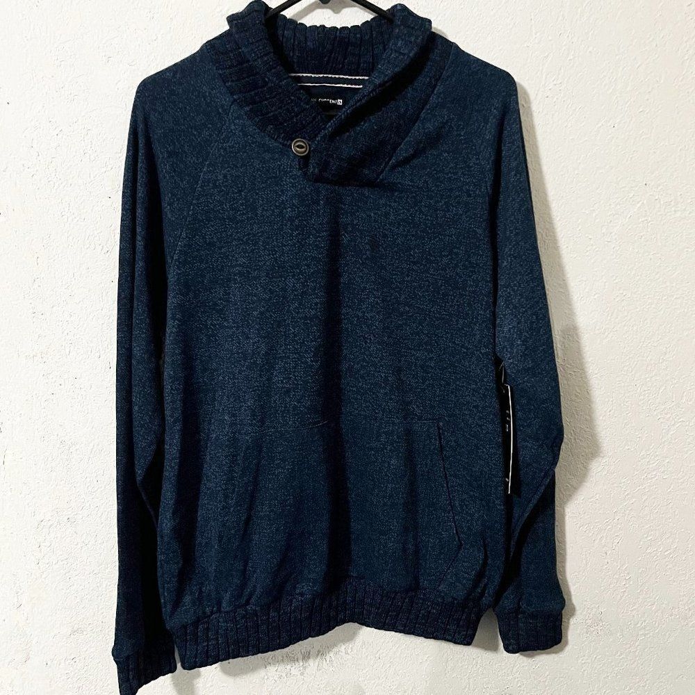 Ocean Current Blue Shawl Collar Pullover Sweater -‎ New With Tags Size Medium